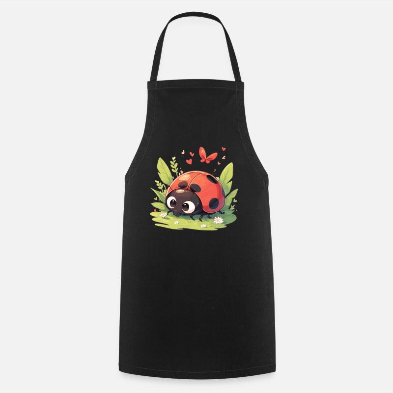 Ladybug Marienkäfer - Kochschürze - Schwarz