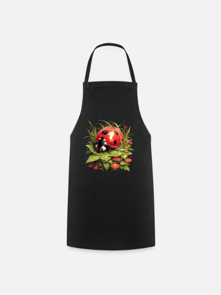 Ladybug Marienkäfer - Kochschürze - Schwarz