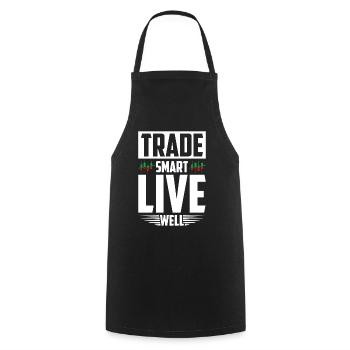 Trading Forex Trader Marché financier - Tablier de cuisine - noir - Devant - AI Model Male 185 dark (185cm)
