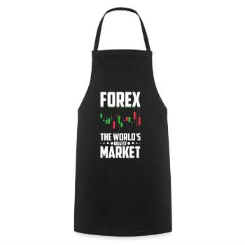Trading Forex Trader Marché financier - Tablier de cuisine - noir - Devant - AI Model Male 185 dark (185cm)