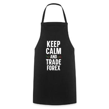Trading Forex Trader Marché financier - Tablier de cuisine - noir - Devant - AI Model Male 185 dark (185cm)
