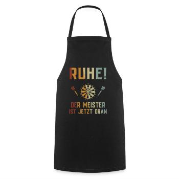 Dart Gift Dartboard Darts Player Bullseye - Cooking Apron - black - Front - AI Model Male 185 dark (185cm)