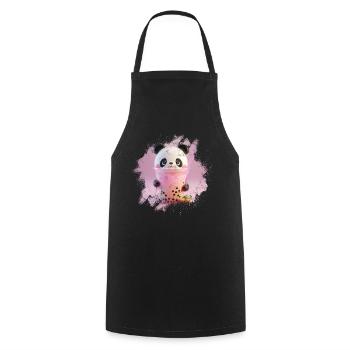 Bubble Tea Boba BubbleTea Kawaii Japan Tea Kpop - Cooking Apron - black - Front - AI Model Male 185 dark (185cm)
