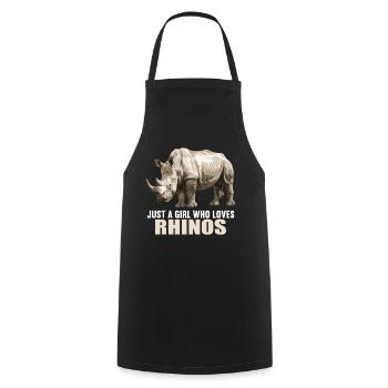 Rhino Rhinos Rhino - Tablier de cuisine - noir - Devant - AI Model Male 185 dark (185cm)
