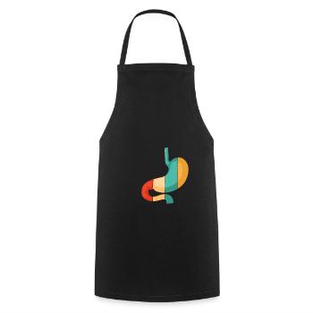 Retro Gastric Bypass Bariatric Gastric Surgeon - Cooking Apron - black - Front - AI Model Male 185 dark (185cm)