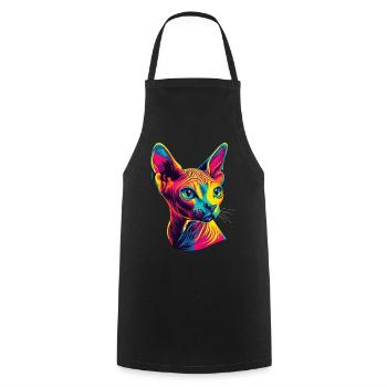 Chat Sphynx Chat Sphynx Chat Canadien Mignon Sphinx - Tablier de cuisine - noir - Devant - AI Model Male 185 dark (185cm)