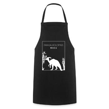 Parasaurolophus Chinese Hanzi Dinosaur Lover - Cooking Apron - black - Front - AI Model Male 185 dark (185cm)