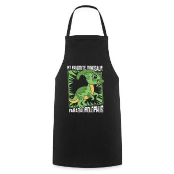 My Favorite Dinosaur Dinosaur Hadrosauridae - Cooking Apron - black - Front - AI Model Male 185 dark (185cm)
