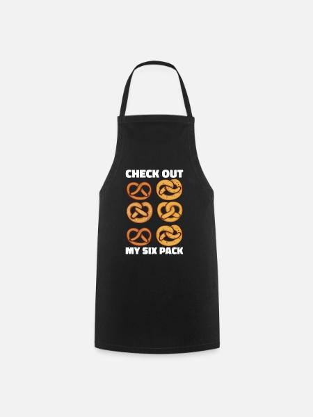 Bretzel Brezeln Bäcker Backwaren - Kochschürze - Schwarz