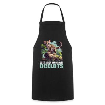 Ocelots Ocelot - Cooking Apron - black - Front - AI Model Male 185 dark (185cm)