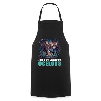 Ocelots Ocelot - Cooking Apron - black - Front - AI Model Male 185 dark (185cm)