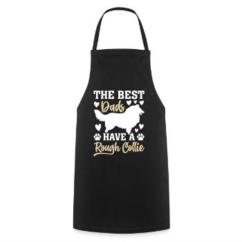 Rough Collie Daddy - The best dads have a Rough Co - Cooking Apron - black - Front - AI Model Male 185 dark (185cm)