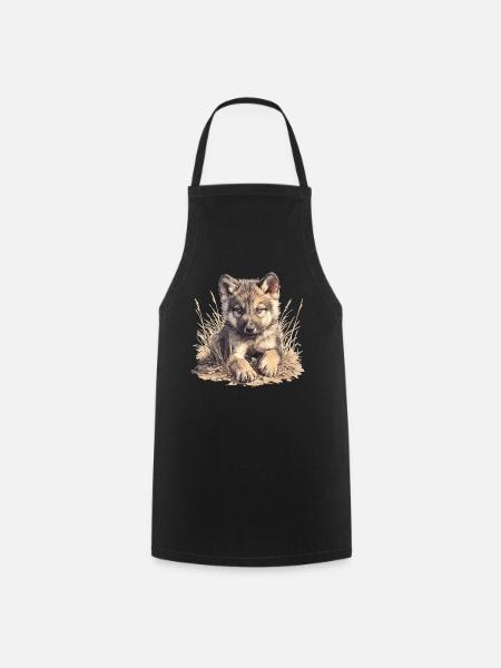 Loups Loup - Tablier de cuisine - noir