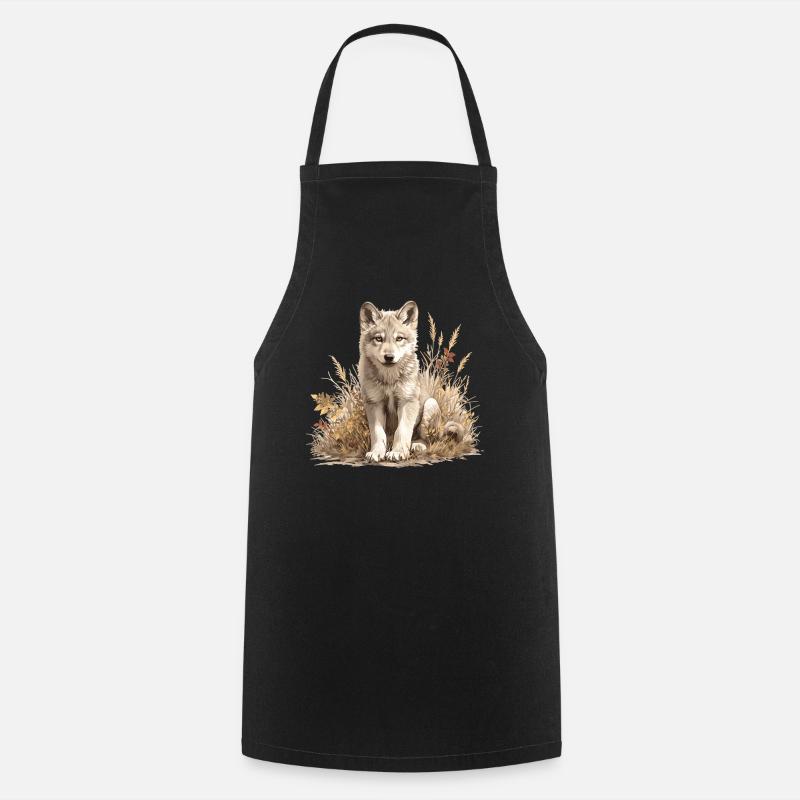 Loups Loup - Tablier de cuisine - noir