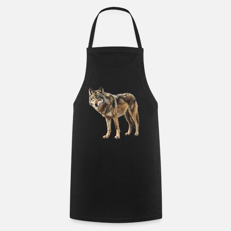 Loups Loup - Tablier de cuisine - noir