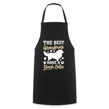 Grandma Rough Collie - The best Grandmas have a Ro - Cooking Apron - black - Front - AI Model Male 185 dark (185cm)