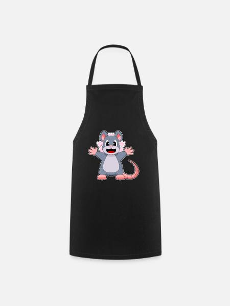 Maus Braut Schleier Hochzeit - Kochschürze - Schwarz