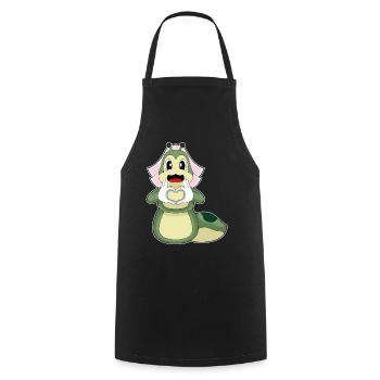 Caterpillar Bridal Heart Wedding - Cooking Apron - black - Front - AI Model Male 185 dark (185cm)