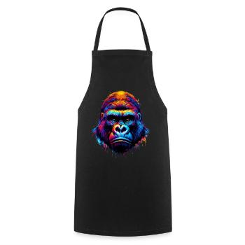 Gorilla - Cooking Apron - black - Front - AI Model Male 185 dark (185cm)