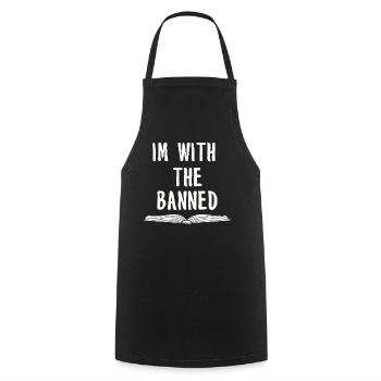 Book Books Library Reading Literature Read Books - Cooking Apron - black - Front - AI Model Male 185 dark (185cm)