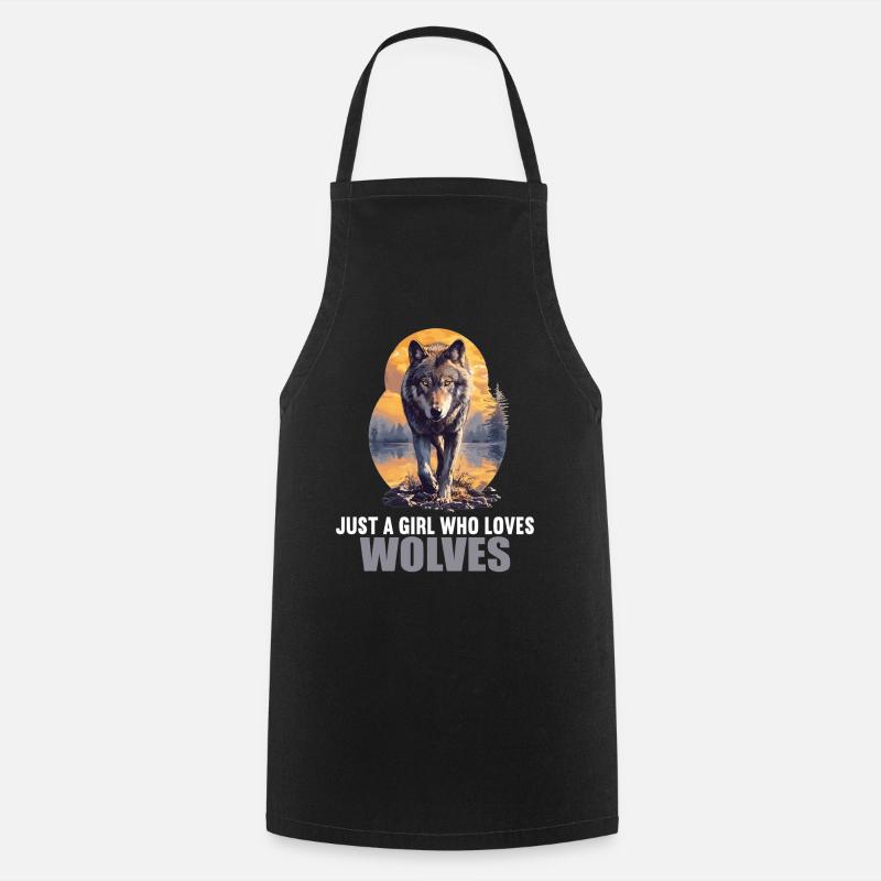 Loups Loup - Tablier de cuisine - noir