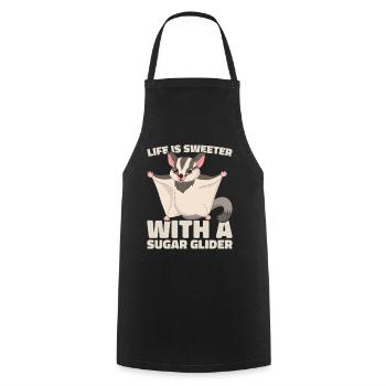 Flying Squirrel Suger Glider Short-headed Glider - Cooking Apron - black - Front - AI Model Male 185 dark (185cm)