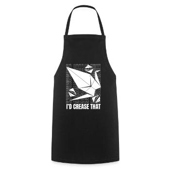Je plierais ce hibou grue en papier Folding Master - Tablier de cuisine - noir - Devant - AI Model Male 185 dark (185cm)