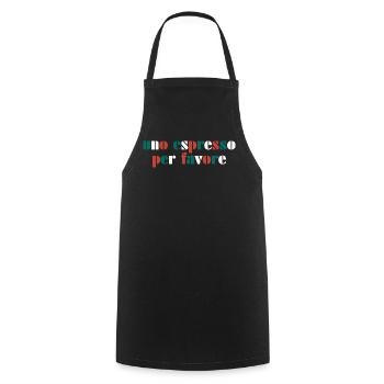 Espresso Italien Italien - Kochschürze - Schwarz - Vorne - AI Model Male 185 dark (185cm)