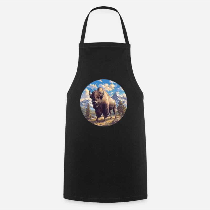 Bisons Bison - Tablier de cuisine - noir