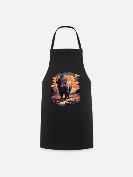 Bisons Bison - Tablier de cuisine - noir