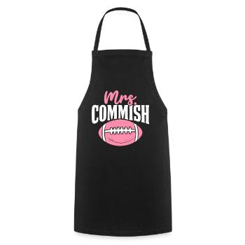 Mrs Commish Commissioner FFL Girls Fantasy - Cooking Apron - black - Front - AI Model Male 185 dark (185cm)