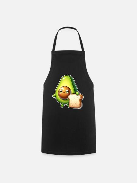 Avocado Toast - Kochschürze - Schwarz