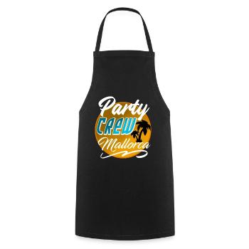 Party Crew Mallorca - Tablier de cuisine - noir - Devant - AI Model Male 185 dark (185cm)