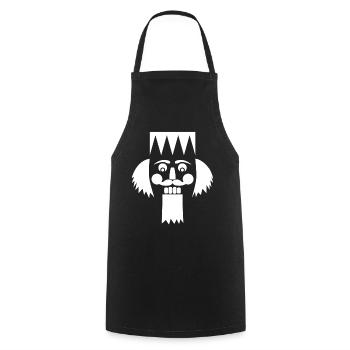Casse-Noisette Symbole de Noël Noël Avent - Tablier de cuisine - noir - Devant - AI Model Male 185 dark (185cm)