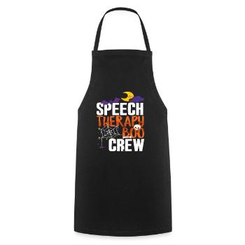 Speech Therapy Boo Crew Halloween - Kochschürze - Schwarz - Vorne - AI Model Male 185 dark (185cm)
