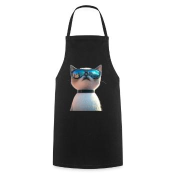 Birma Katze Heilige Birmakatze Süße Birma Katzen - Kochschürze - Schwarz - Vorne - AI Model Male 185 dark (185cm)