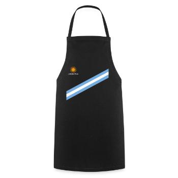 Argentine Cadeau Argentine Drapeau argentin - Tablier de cuisine - noir - Devant - AI Model Male 185 dark (185cm)