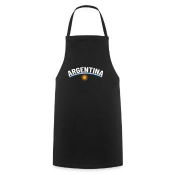 Argentinien Geschenk Argentina Argentine Flagge - Kochschürze - Schwarz - Vorne - AI Model Male 185 dark (185cm)