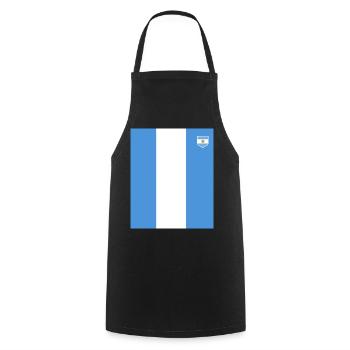 Argentine Cadeau Argentine Drapeau argentin - Tablier de cuisine - noir - Devant - AI Model Male 185 dark (185cm)