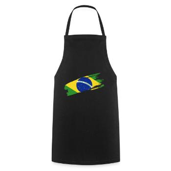 Brasilien Brazil shirt Brasilianer Rio de Janeirao - Kochschürze - Schwarz - Vorne - AI Model Male 185 dark (185cm)