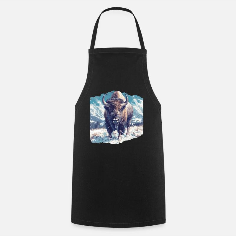 Bisons Bison - Tablier de cuisine - noir