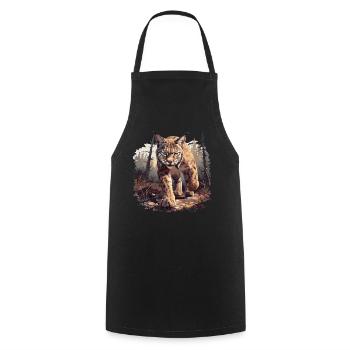 Bobcats Rotluchse Rotluchs Luchs - Kochschürze - Schwarz - Vorne - AI Model Male 185 dark (185cm)