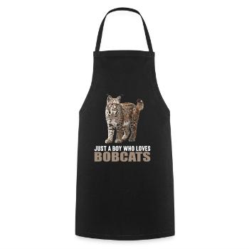 Bobcats Rotluchse Rotluchs Luchs - Kochschürze - Schwarz - Vorne - AI Model Male 185 dark (185cm)