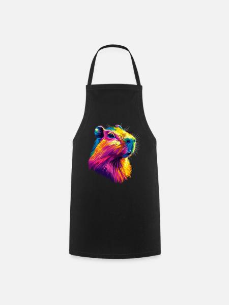 Capybara Be Capy Capybara Funny Capybara - Cooking Apron - black