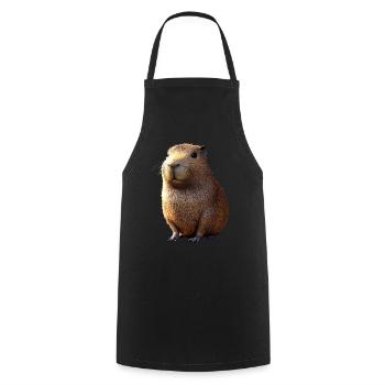 Capybara Be Capy Capybara Funny Capybara - Cooking Apron - black - Front - AI Model Male 185 dark (185cm)