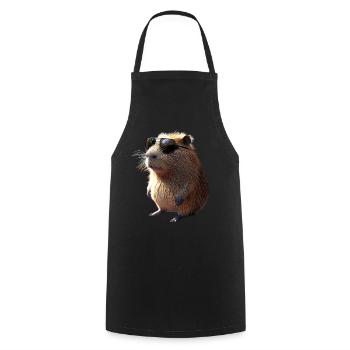 Capybara Be Capy Capybara Funny Capybara - Cooking Apron - black - Front - AI Model Male 185 dark (185cm)