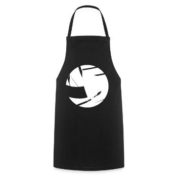 Volleyball Comic Look - Cooking Apron - black - Front - AI Model Male 185 dark (185cm)