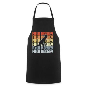 Vintage Hockey - Tablier de cuisine - noir - Devant - AI Model Male 185 dark (185cm)