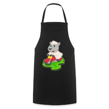 Sheep Motorcycle - Cooking Apron - black - Front - AI Model Male 185 dark (185cm)