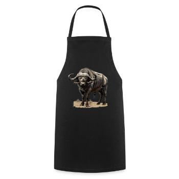 Buffalos Buffalo Büffel - Cooking Apron - black - Front - AI Model Male 185 dark (185cm)